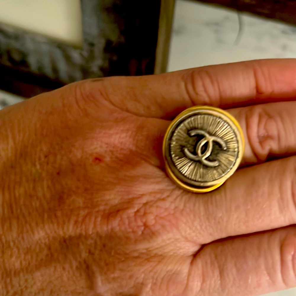 Vintage Chanel Button Ring